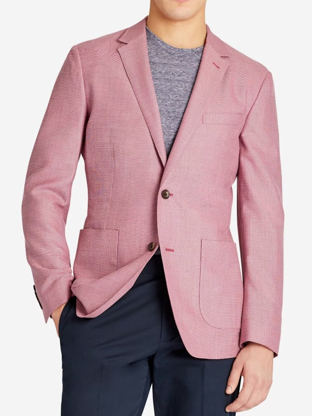 Bonobos Jetsetter Unconstructed Italian Wool Blazer - Pink - 42L
